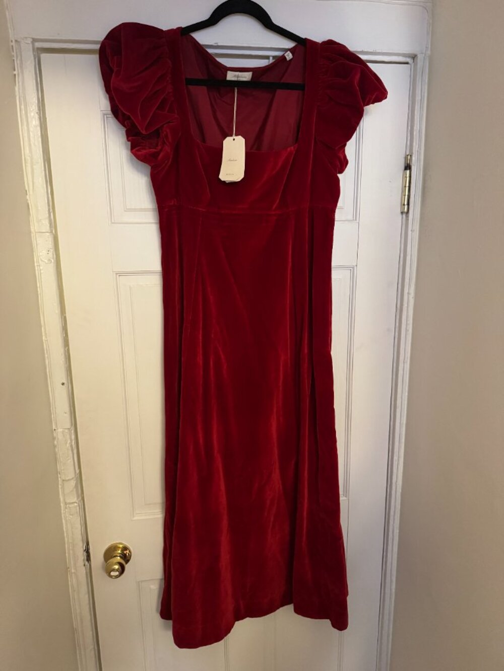 Dôen NWT Celestine Dress in Rosso Size L - Picture 4 of 5